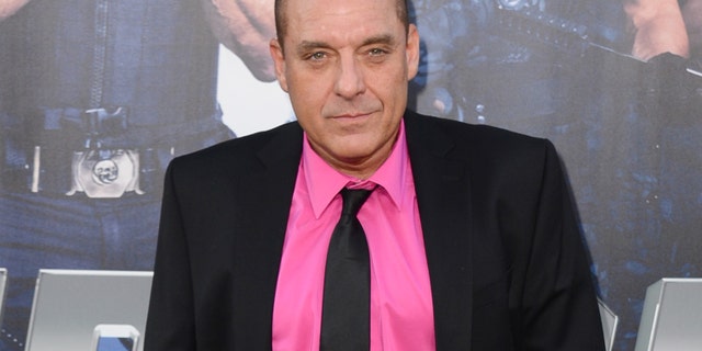 FILE - In this Aug. 11, 2014 file photo, actor Tom Sizemore arrives at the premiere of "The Expendables 3" in Los Angeles. Los Angeles police arrested Sizemore on suspicion of domestic violence Tuesday, July 19, 2016 after receiving a call around 8:15 a.m. about a fight involving the actor in downtown Los Angeles. (Photo by Jordan Strauss/Invision/AP, File)