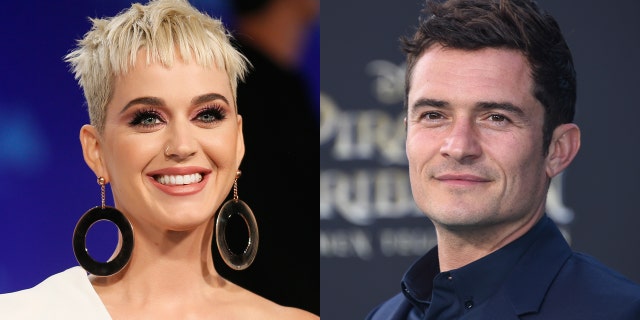 Pop star Katy Perry struck a series of poses against a shirtless Justin Bieber poster.<br data-cke-eol="1">