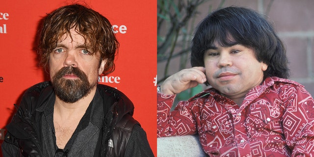 Peter Dinklage, left, portrayed French actor Hervé Villechaize in a 2018 film.