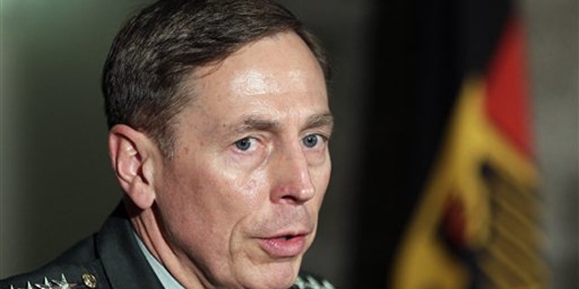 FILE: Gen. David Petraeus speaks on Nov. 23.