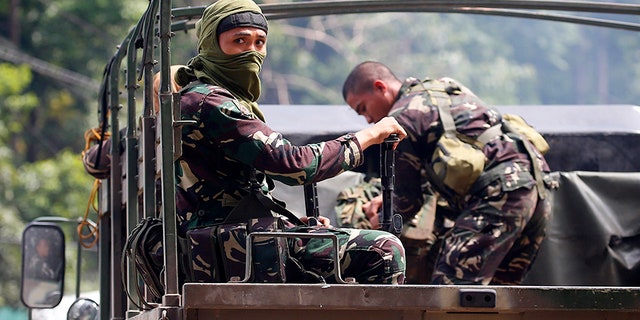 Government troops head for a continuing military operation against Muslim militants who lay siege in Marawi city.
