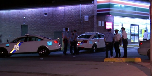 Philadelphia police say a 13-year-old boy walked home after he was shot in the foot late Sunday near convenience store in the northern part of the city.