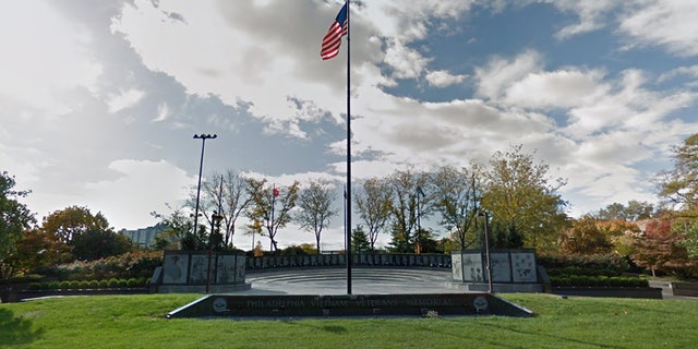 A body has been found at the veterans' memorial in Philadelphia.