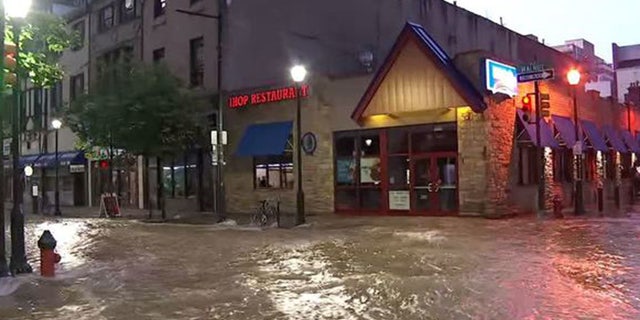 July 3, 2018: A water main break is flooding the streets of Philadelphia.