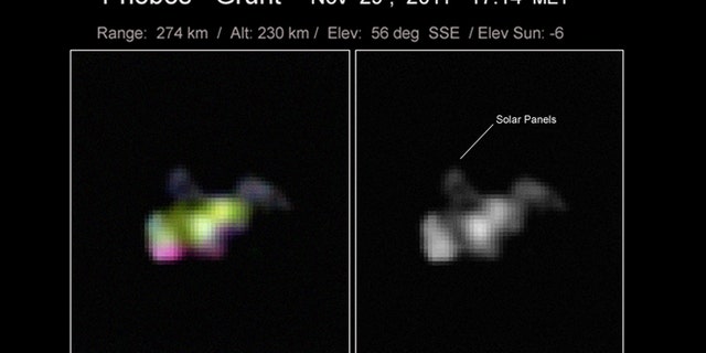 Skywatcher Ralf Vandebergh snapped this shot of the stranded Russian Mars probe Phobos-Grunt on Nov. 29, 2011, from the southern Netherlands.
