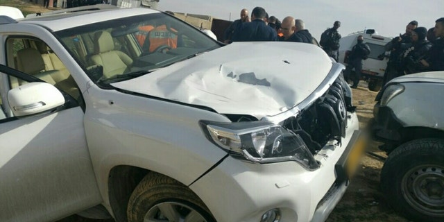 The scene after the crash.