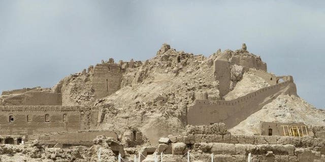 Iran's ancient citadel of Bam in 2005. Almost completely destroyed by a major earthquake in 2003, Bam has been removed from the UNESCO list of "World Heritage in Danger".