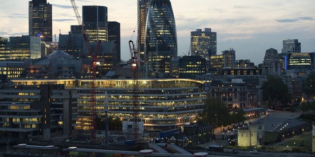 A view of the City of London on May 30, 2012. Britain's Serious Fraud Office said on Tuesday that former UBS trader Tom Hayes had become the first person to be charged in its probe into the Libor rate-rigging scandal that has rocked the banking sector.