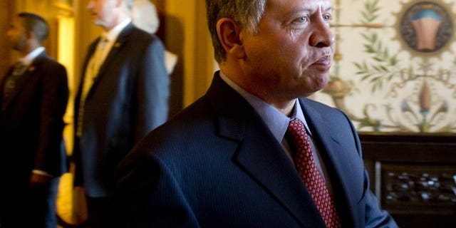 Jordan's King Abdullah II, pictured here on April 25, 2013, has endorsed a treaty with Britain expected to pave the way for the extradition of radical cleric Abu Qatada who has resisted deportation for the past decade, official Petra news agency reported Tuesday.