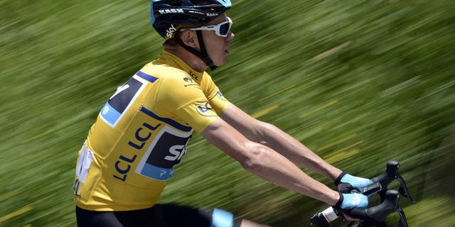 Britain's Christopher Froome rides during the 65th edition of the Dauphine Criterium cycling race on June 7, 2013 between La Lechere-les-Bains and Grenoble. Spain's two-time Tour de France champion Alberto Contador has been nominated by race favourite Froome as his biggest threat for this year's edition, which gets underway on June 29 in Corsica.