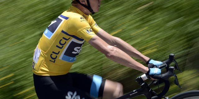 Britain's Christopher Froome rides during the 65th edition of the Dauphine Criterium cycling race on June 7, 2013 between La Lechere-les-Bains and Grenoble. Spain's two-time Tour de France champion Alberto Contador has been nominated by race favourite Froome as his biggest threat for this year's edition, which gets underway on June 29 in Corsica.