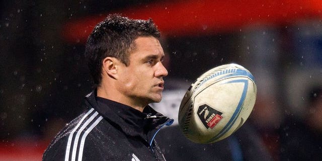 Dan Carter of New Zealand is seen at AMI stadium in Christchurch on June 15, 2013. The return of veteran Carter and the injection of new blood headline a raft of changes to the All Blacks for the final Test against France on Saturday.
