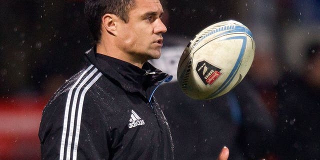 Dan Carter of New Zealand is seen at AMI stadium in Christchurch on June 15, 2013. The return of veteran Carter and the injection of new blood headline a raft of changes to the All Blacks for the final Test against France on Saturday.