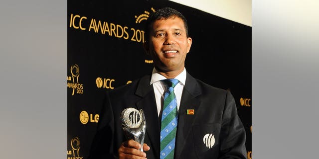 Sri Lanka's Kumar Dharmasena was named 'Umpire of the Year' at the International Cricket Council's (ICC) award ceremony in Colombo, on September 15, 2012.