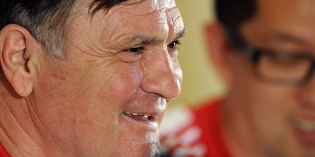 China's Spanish coach Jose Antonio Camacho gives a press conference in Sevilla on June 2, 2012. China's sports authorities are negotiating to end the contract of Camacho, state television said, after a humiliating defeat to Thailand.
