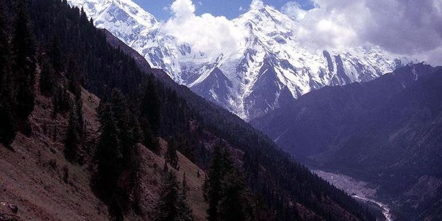 The Nanga Parbat mountains in northern Pakistan in 2003. Gunmen shot dead at least nine foreign tourists overnight at a base camp there.