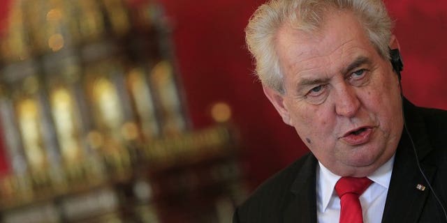 Czech President Milos Zeman, pictured on April 23, 2013, on Sunday suggested a cabinet of technocrats could be a way out of the current political crisis after a corruption scandal toppled the centre-right government.