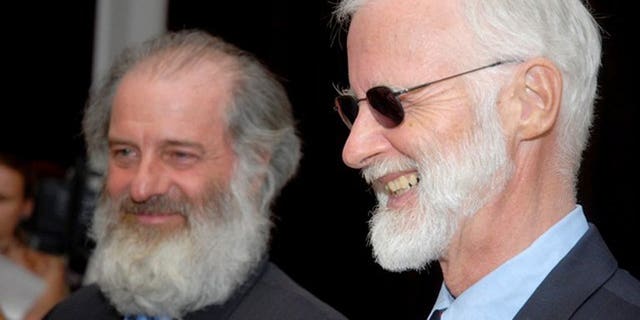Robert Fowler (R), UN special envoy to Niger, and his assistant Louis Guay are pictured in Bamako, Mali, on April 23, 2009, after they were released by Al-Qaeda-linked captors after months as hostages. Canada lodged charges on June 26, 2013, against Mohktar Belmohktar, former head of Al-Qaeda in the Islamic Maghreb (AQIM), for his role in the kidnapping of the two diplomats five years ago.