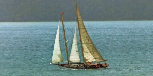21-m (70-foot) vintage wooden yacht Nina, built in 1928, pictured during the Tall Ships and Classic Yacht regatta day, off Russell Village in Northland, New Zealand, in January 2012. Nina disappeared almost four weeks ago after setting off from New Zealand's North Island to cross the notorious Tasman Sea to Australia.