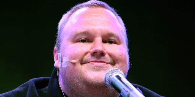 Megaupload founder Kim Dotcom during the launch of his new website on January 20, 2013. He and New Zealand Prime Minister John Key are set to come face to face for the first time Wednesday as lawmakers examine a controversial proposal allowing intelligence agencies to spy on local residents.