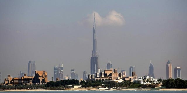 The skyline of Dubai in the United Arab Emirates in December 2009. A top United Arab Emirates court on Tuesday sentenced 64 Islamists to jail terms of up 15 years on charges of plotting to overthrow the government, while acquitting 25 others, Abu Dhabi television reported.