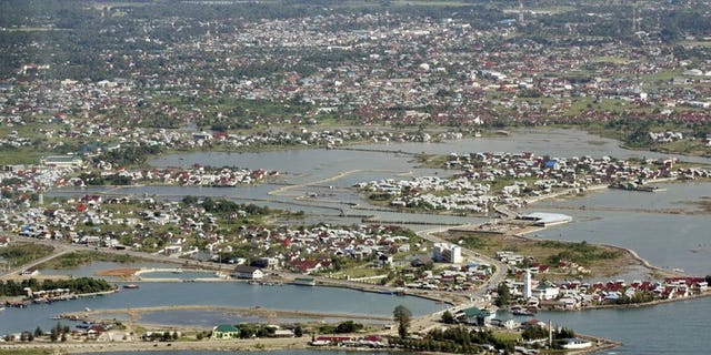 An aerial shot of the coast of Banda Aceh, Indonesia, on April 3, 2009. A strong 6.1-magnitude earthquake struck the northwestern Indonesian province of Aceh on Tuesday, the US Geological Survey said.