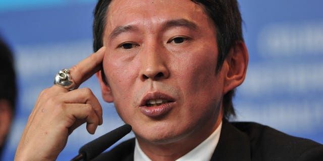 Taiwanese director Doze Niu gives a press conference on the film "Love" at the Berlin Film Festival on February 16, 2012. He faces prosecution for allegedly using false papers to take a Chinese cinematographer onto a Taiwanese naval base to scout film locations, the military said Thursday.