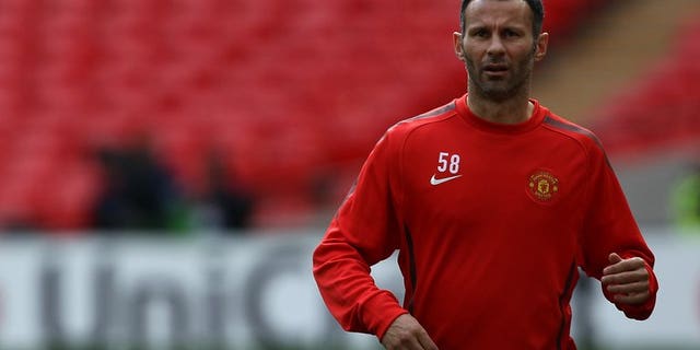 Manchester United midfielder Ryan Giggs part in a training session in London on May 27, 2011. Manchester United announced that Giggs is to take on a player-coach role with the English Premier League champions next season.