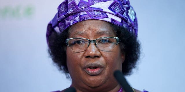 President of Malawi Joyce Banda, pictured in central London on June 8, 2013, gave a candid glimpse into the stresses of office, admitting that thinking of the plethora of problems including widespread poverty could drive her mad.