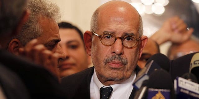 Mohamed ElBaradei, pictured on November 22, 2012, in Cairo, has been chosen as Egypt's new prime minister, the Tamarod campaign behind the protests that toppled Islamist president Mohamed Morsi said on Saturday after talks with the country's interim president.