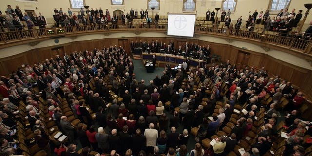 Church of England General Synod at Church House in London on November 20, 2012. The Church of England has formally apologised for past child abuse by Anglican priests and for its own failure to prevent it.