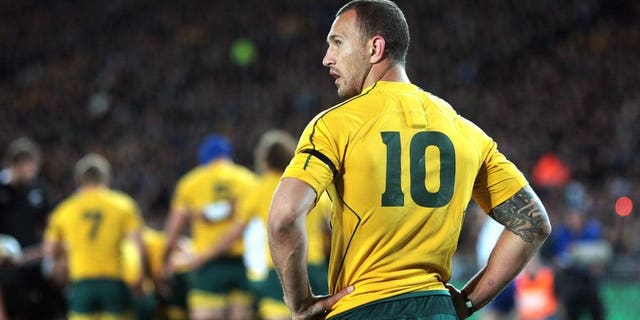 Wallabies flyhalf Quade Cooper during a Bledisloe Cup match against New Zealand on August 25, 2012. Cooper said he now expects to get "a fair go" after Ewen McKenzie's appointment as national coach.