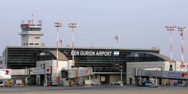 File photo shows Ben Gurion international airport on the outskirts of Tel Aviv, July 25 2007. A Greek charter plane made an emergency landing at Tel Aviv's Ben Gurion airport on Thursday after the pilot had sent out a distress signal, an airport official told AFP.