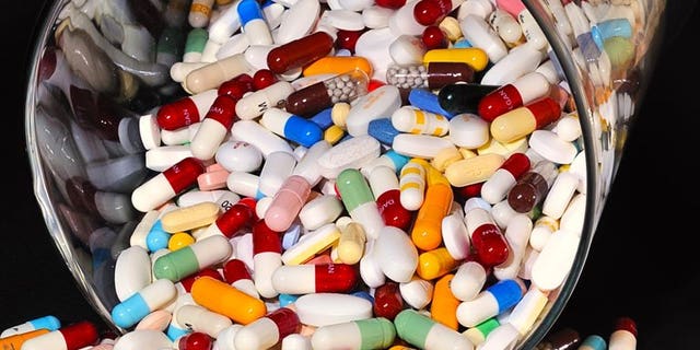 A file picture of drug capsules and pills. Britain's healthcare regulator has recalled 16 drugs from Indian pharmaceutical firm Wockhardt after finding deficiencies at one of its local manufacturing plants, the company said Friday.