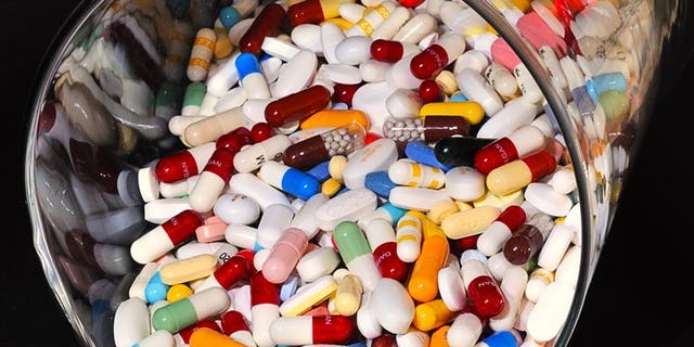 A file picture of drug capsules and pills. Britain's healthcare regulator has recalled 16 drugs from Indian pharmaceutical firm Wockhardt after finding deficiencies at one of its local manufacturing plants, the company said Friday.