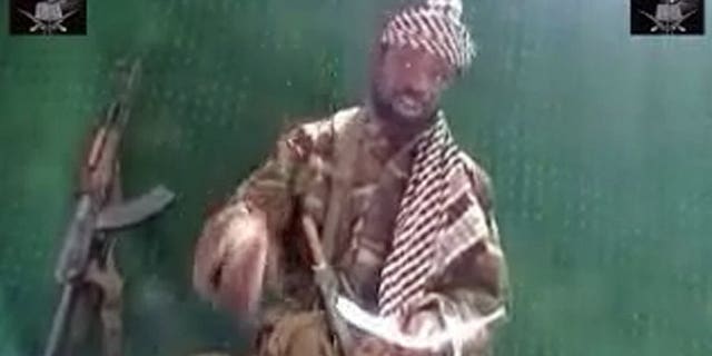 Picture taken May 29, 2013 from a video obtained by AFP shows the leader of the Islamist extremist group Boko Haram Abubakar Shekau. In a ten-minute video delivered to AFP Saturday, Shekau said he supported a July 6 attack on a school that killed 42 people, but did not claim responsibility for the massacre,