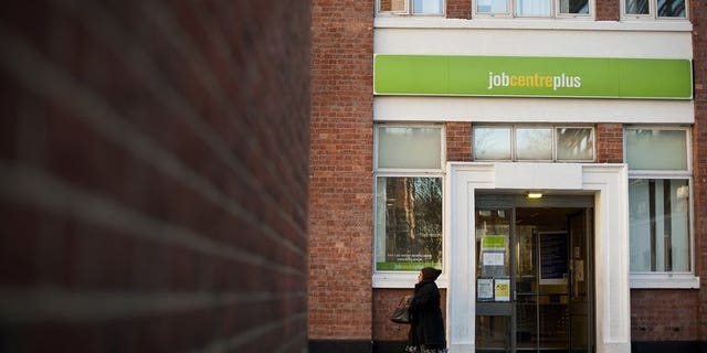 A job centre is pictured in central London, on February 15, 2012.