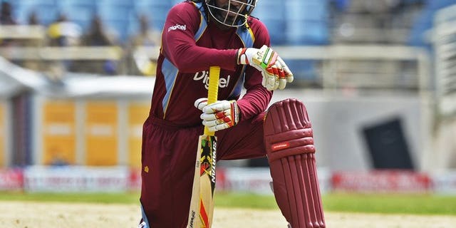West Indies batsman Chris Gayle in action at Sabina Park in Kingston, on June 28, 2013. Gayle was among a handful of big-name players who played in Sri Lanka's inaugural Twenty20 in 2012.