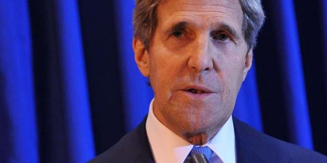US Secretary of State John Kerry speaks during a press conference at Queen Alia International Airport on July 19, 2013 in the Jordanian capital Amman. Kerry's efforts have led to an agreement in principle to resume Israeli-Palestinian peace talks but the devil remains in the details of the negotiating terms.