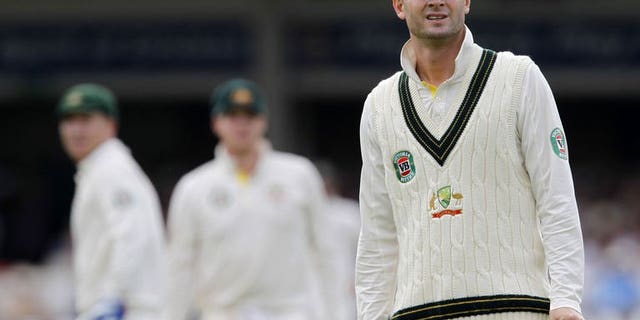 Australia's captain Michael Clarke reacts to another England boundary at Lord's cricket ground in north London, on July 20, 2013. Clarke vowed to have the last laugh on all those who mocked his suggestion Australia could still win the Ashes after a crushing defeat at Lord's left them 2-0 down in the five-match series.