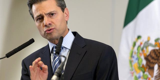 Mexican President Enrique Pena Nieto, pictured during a press conference in London on June 18, 2013, will be operated on next week to have a benign "thyroid nodule" removed, his office said.