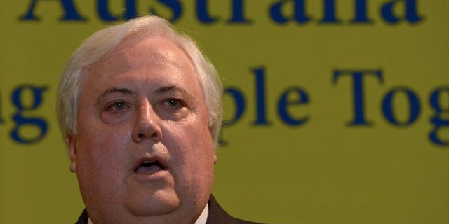 Australian billionaire Clive Palmer speaks at a press conference in Sydney on April 29, 2013. Palmer was Thursday given the green light to build "the world's biggest" park of giant robotic dinosaurs, despite hundreds of objections filed by local residents.