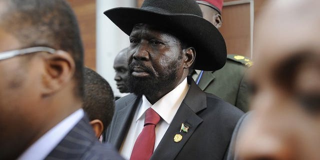 South Sudan President Salva Kiir, seen at a summit in Addis Ababa, Ethiopia, on May 26, 2013. South Sudan's President Salva Kiir held consultations with a view to setting up a new government, two days after firing his entire cabinet, a government official has said.
