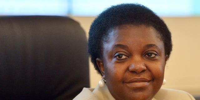 Italy's first first black cabinet minister Cecile Kyenge pictured in Rome on July 16, 2013. Kyenge on Tuesday called for an end to racist insults from members of the anti-immigration Northern League party.