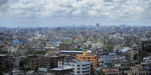 A general view of the Bangladeshi capital city Dhaka on September 20, 2010. Canada will shutter its mission in Dhaka on Sunday, a spokesman said, citing security reasons amid global concern over terror threats.