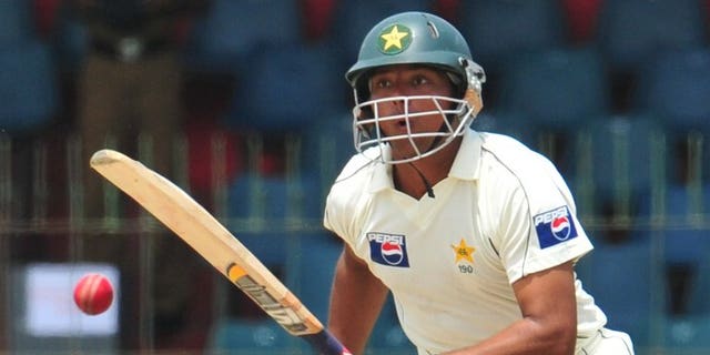 Pakistan's Khurram Manzoor plays a shot during the third and final Test match against Sri Lanka in Colombo, on July 20, 2009. Manzoor has been recalled to the Test squad for the tour of Zimbabwe later this month, but there was no room in the squad for giant paceman Mohammad Irfan.