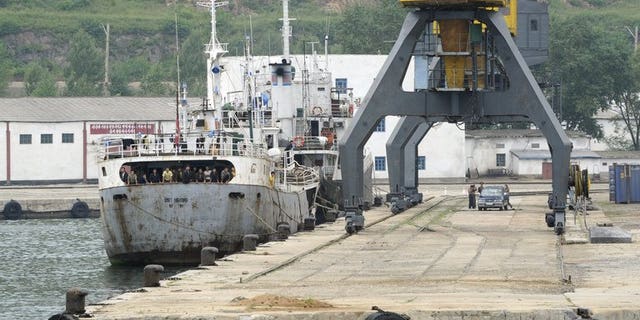 Rason Port in North Korea, pictured on August 30, 2011. Korean-American tour operator Kenneth Bae was arrested at the port as he entered the country, with state media reporting that he was attempting to topple the regime.