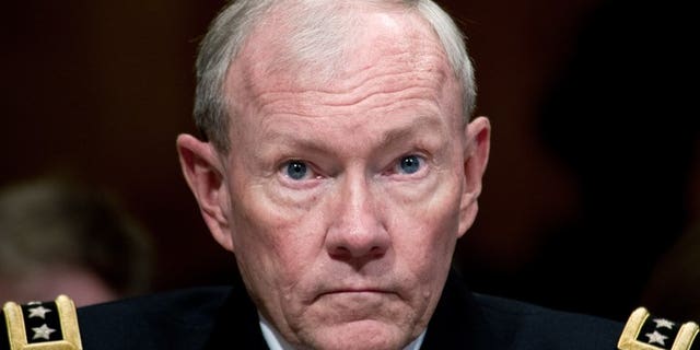US army chief General Martin Dempsey testifies at a Senate Budget Committee hearing on Capitol Hill in Washington, on June 12, 2013. Dempsey has visited Amman to discuss ways to help the Jordanian military tackle fallout from the Syrian conflict.