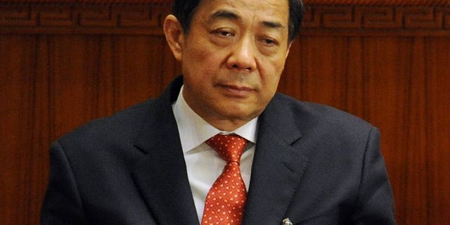 Former Chongqing Party Secretary Bo Xilai during the closing ceremony of the National People's Congress on March 14, 2012. His son Bo Guagua has broken his months-long silence ahead of his father's trial.