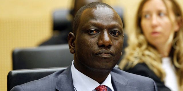 Former Kenyan Education Minister William Ruto sits in the courtroom of the International Criminal Court in The Hague on September 1, 2011. The ICC has suspended a decision allowing Ruto to be absent from parts of his trial next month for crimes against humanity.
